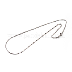Tarnish Resistant 304 Stainless Steel Box Chain Necklaces&nbsp;STAS-M174-002