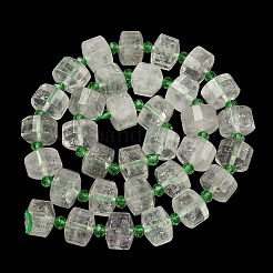 Natural Green Quartz Beads Strands&nbsp;G-G453-G02-7x12mm