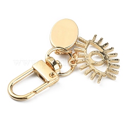 Evil Eye Resin Pendant Decorations for Women&nbsp;KEYC-WH0032-24E