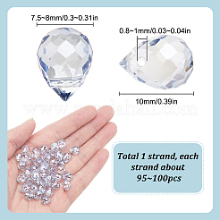 Transparent Electroplate Glass Beads Strands&nbsp;EGLA-SP0001-05C
