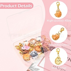12Pcs Alloy Enamel Pendant Decorations&nbsp;HJEW-YW00498