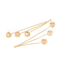 Brass with Cubic Zirconia Big Pendants&nbsp;KK-L261-19B-G