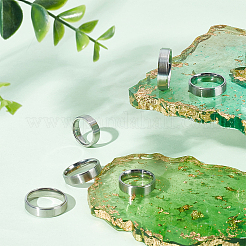 24Pcs 6 Size 304 Stainless Steel Plain Band Rings Set&nbsp;RJEW-UN0002-89