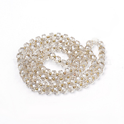 Electroplate Glass Beads Strands&nbsp;EGLA-Q079-04