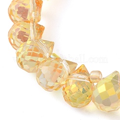 Electroplate Glass Beads Strands&nbsp;EGLA-D030-17J