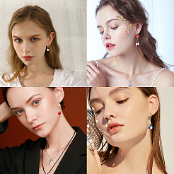 DIY Flower Dangle Earring Making Kits&nbsp;DIY-SC0001-36
