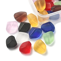 32Pcs 8 Colors Transparent Frosted Glass Beads Strands&nbsp;GLAA-FS0001-60