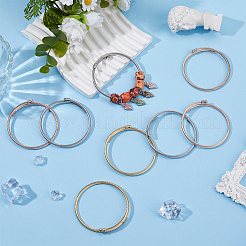 24Pcs 3 Colors 304 Stainless Steel Twisted Rope Shape Bangles for Women&nbsp;BJEW-HS0001-03