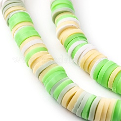 Handmade Polymer Clay Beads Strands&nbsp;CLAY-R089-6mm-T02B-12