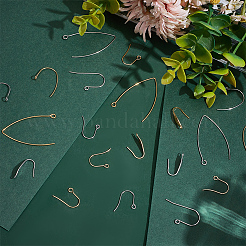 20Pcs 10 Styles Stainless Steel Earring Hooks&nbsp;STAS-LP0001-54