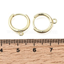Brass Hoop Earring Findings&nbsp;KK-G602-03G