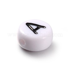 Horizontal Hole Alphabet Acrylic Beads&nbsp;MACR-X0007