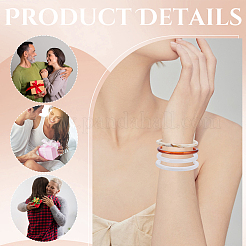 4Pcs 4 Styles Acrylic Bangles for Women&nbsp;BJEW-UN0001-78
