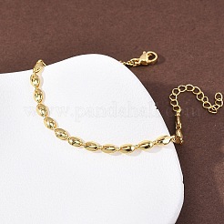 Brass Link Chain Bracelets for Women&nbsp;BJEW-C140-08G