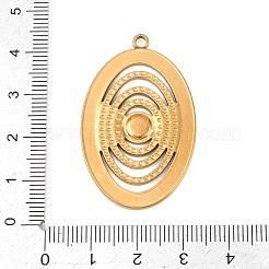 304 Stainless Steel Pendant Cabochon Settings&nbsp;STAS-L313-07G