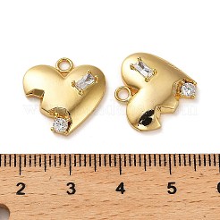 Brass Micro Pave Cubic Zirconia Pendants&nbsp;KK-P285-12G
