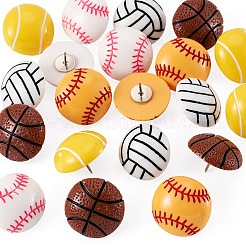 20Pcs 5 Style Iron Drawomg Pins&nbsp;AJEW-TADJ00005