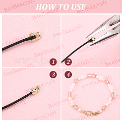 28Pcs Brass Crimp Beads&nbsp;FIND-BBC0005-08G