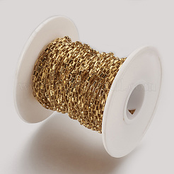 Ion Plating(IP) Handmade 304 Stainless Steel Box Chains&nbsp;STAS-P200-02G