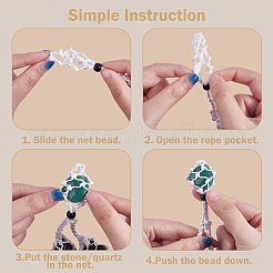 Adjustable Braided Nylon Cord and Waxed Cotton Thread Cords Macrame Pouch Necklace Making&nbsp;NJEW-SW00019-04