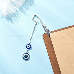 Tibetan Style Alloy Feather Bookmarks&nbsp;AJEW-JK00397