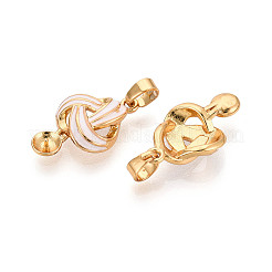 Brass with Enamel Cup Pearl Peg Bails Pin Pendants&nbsp;LS-KK-T079-09G