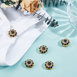 5Pcs Brass Rhinestone Cufflinks&nbsp;FIND-CY0001-63G