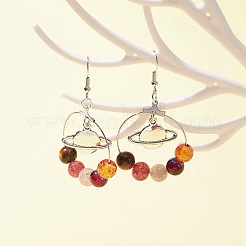 DIY Planet Earring Bracelet Making Kit&nbsp;DIY-FS0004-33