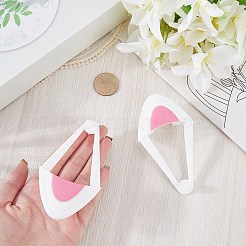 1 Pair Silicone Cat Ear Headphones Decorations&nbsp;DIY-CP0013-62A