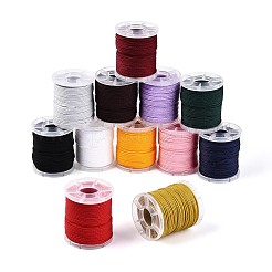 12 Rolls 12 Colors Nylon Braided Cord&nbsp;NWIR-T002-02M