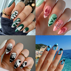 1Pc Plastic Nail Art Image Templates&nbsp;AJEW-PH0006-32D