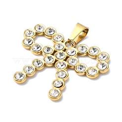 Ion Plating(IP) 304 Stainless Steel Rhinestone Pendants&nbsp;STAS-Z066-06G-02