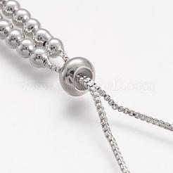 Brass Bead Chain Necklace Making&nbsp;NJEW-F151-01P