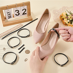 4 Pairs PU Leather Shoelaces&nbsp;DIY-CL0001-33