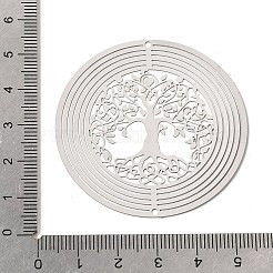 Tree of Life 201 Stainless Steel 3D Rotating Hanging Wind Spinner&nbsp;STAS-C166-05P