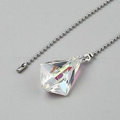 Kite Shape Glass Ceiling Fan Pull Chain Extenders&nbsp;FIND-WH20030-21A