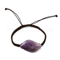Natural Amethyst Beads Braided Bead Bracelets&nbsp;BJEW-Q070-01H