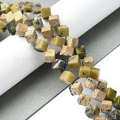 Natural Yellow Turquoise(Jasper) Beads Strands&nbsp;G-C135-D05-02