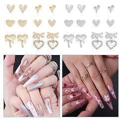 48Pcs 12 Style Alloy Cabochons&nbsp;MRMJ-AR0001-21