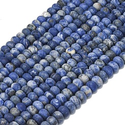 Natural Sodalite Beads Strands&nbsp;G-P575-A44-8x5mm