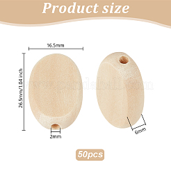 Wood Beads&nbsp;WOOD-WH0026-46