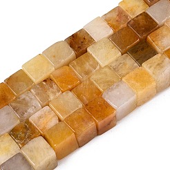 Natural Topaz Jade Beads Strands&nbsp;G-T139-8x8-30B