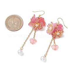 Flower Acrylic Dangle Earrings&nbsp;EJEW-JE06924