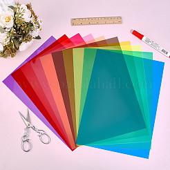 60Pcs 10 Colors PVC Plastic Sheets&nbsp;FIND-DR0002-09
