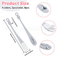 8Pcs 4 Colors Silicone Nuckle Cable Ties Reusable Self-Adhesive Headphone Cable Line Bundle&nbsp;AJEW-CA0004-71