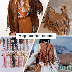 5 Yards Faux Suede Tassel Trimming&nbsp;DIY-GF0008-64