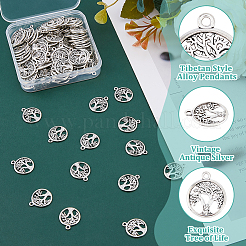 120Pcs Tibetan Style Alloy Pendants&nbsp;TIBE-DC0001-14B