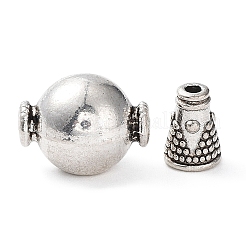 Tibetan Style Alloy 3 Hole Guru Beads&nbsp;X-TIBEB-M030-06AS