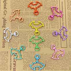 Spray Painted Alloy Swivel Lobster Claw Clasps&nbsp;PW-WG46327-01