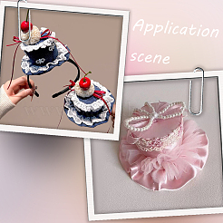 8Pcs 8 Colors EVA Fabric Pillbox Stewardess Fascinator Hat Base for Millinery&nbsp;AJEW-GF0010-94